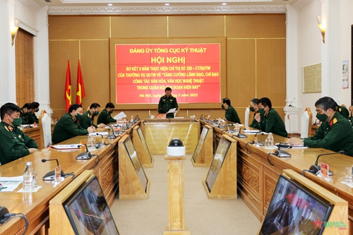 Đảng ủy Tổng cục Kỹ thuật sơ kết 5 năm thực hiện Chỉ thị số 355 của Thường vụ Quân ủy Trung ương